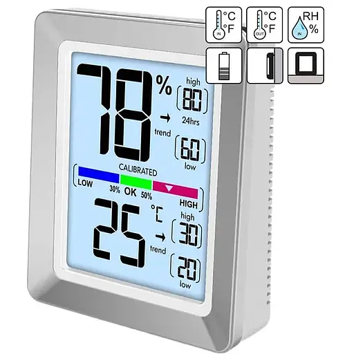 Термогигрометр Technoline WS9460 Silver/White (WS9460) - фото 6