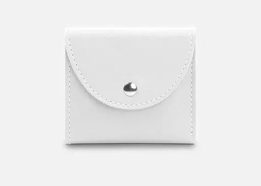 Кожаный кошелек 2.2 белый - фото 1