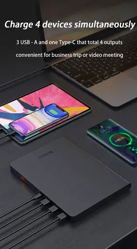 Зовнішній акумулятор Yoobao Ultra-High Power Bank 30000 mAh 65W - фото 5