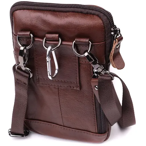 Кожаная мужская сумка Vintage 12х19х4 см sum0024955 - фото 2