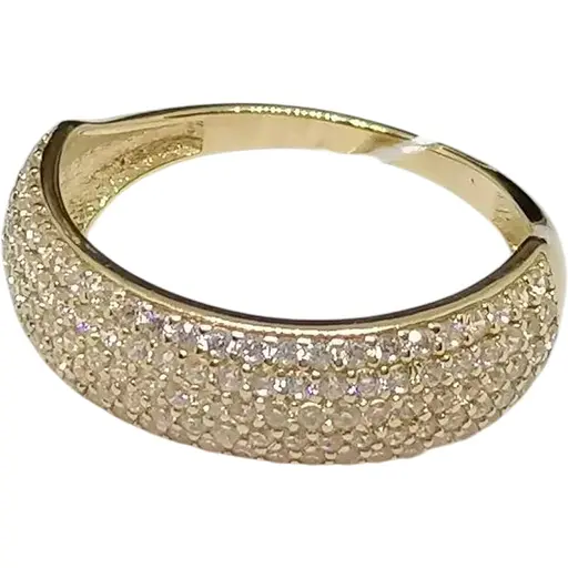 Золотое кольцо Империя золота с фианитами. КВ444И 17,5