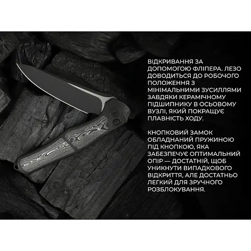 Нож складной Weknife 702XI Black Titanium WE07B-2 (Лимитированная серия) - фото 20