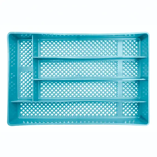 Лоток для столовых приборов с 5 отделениями пластиковый 32 × 22 × 5,5 см Бирюзовый 88027 - фото 3