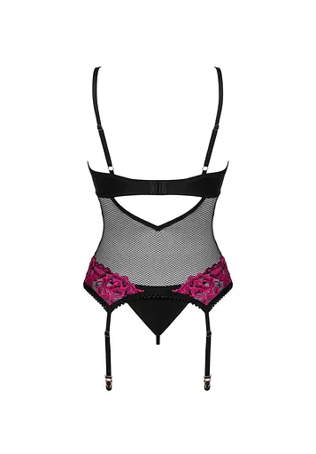 Корсет Obsessive Rosenty XS/S чорний - фото 6