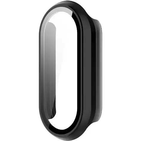 Чехол-накладка DK для Xiaomi Mi Smart Band 9 Пластик Gloss Glass Full Cover (black) - фото 4
