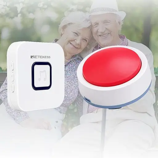 Кнопка вызова медсестры, персонала беспроводная Retekess TH004, до 80 метров, 38 мелодий (100536) - фото 2