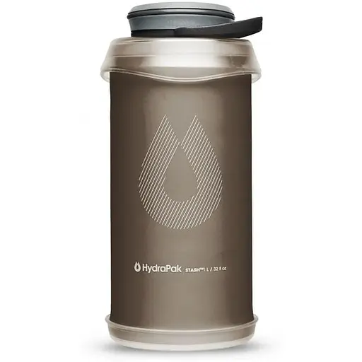 Пляшка м'яка HydraPak Stash 1 л Сірий (1017-G121M)