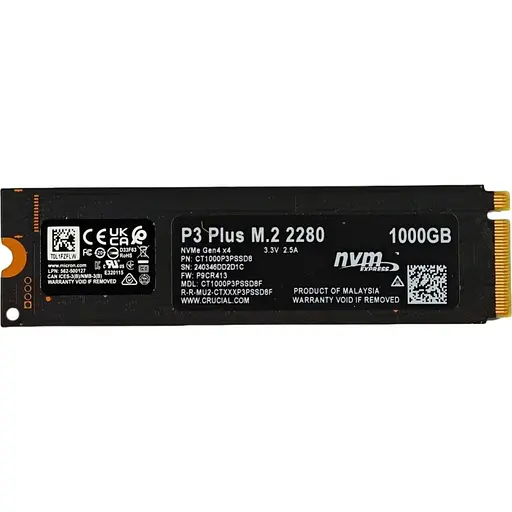 SSD накопичувач Crucial P3 Plus 1TB (CT1000P3PSSD8) [130570] - фото 2