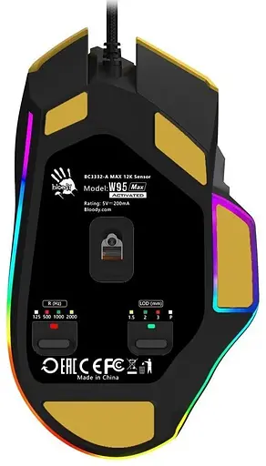 Миша Bloody A4Tech W95 Max USB Sports Lme (W95 Max (Sports Lime)) - фото 8