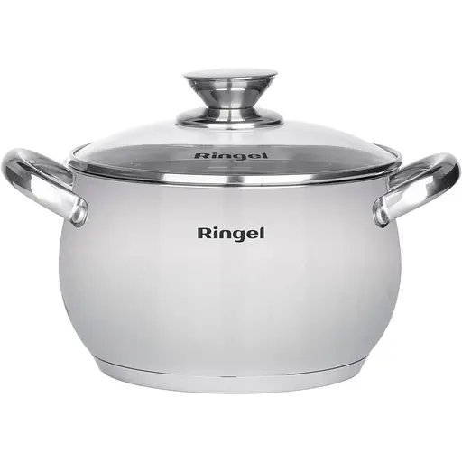 Кастрюля Ringel Riegel со стеклянной крышкой 22 см 4.75 л (6535707) - фото 1