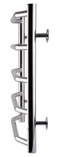 Водяна рушникосушка Unio LT W 500-500-5 Драбинка Трапеція, Хром - фото 4