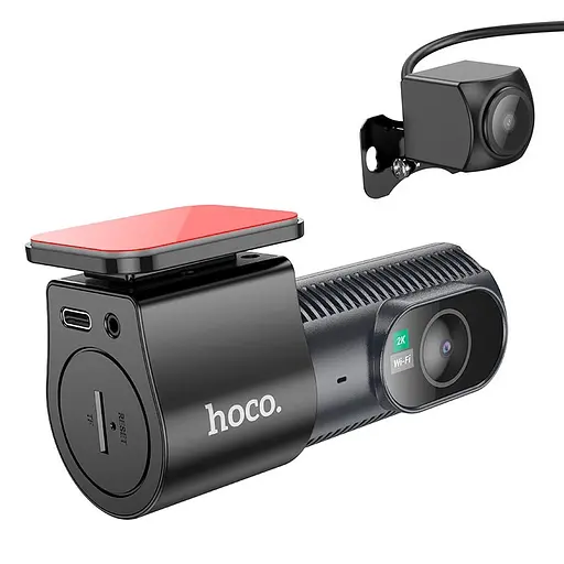 Відеореєстратор HOCO DV8 2K display hidden driving recorder (with rear camera)