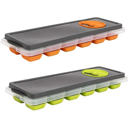 Контейнер для льда Herevin Ice cube Orange-Green Міх 1 шт. в ассортименте (161020-560) - фото 1