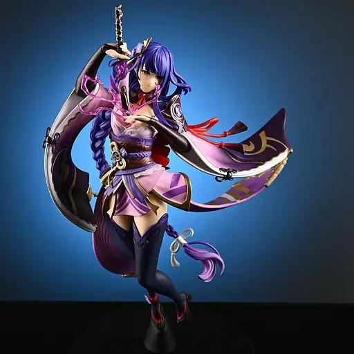 Коллекционная фигурка Геншин Импакт Райден Genshin Impact Raiden 28 см Китай FC GI R 28 - фото 6