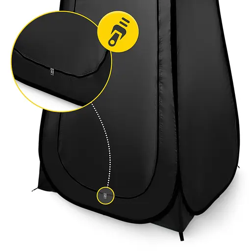 Намет туалет-душ, переодягальня Mountain Goat Pop-Up 200 x 110 x 110 см саморозкладний Black (P-5905973405195) - фото 9