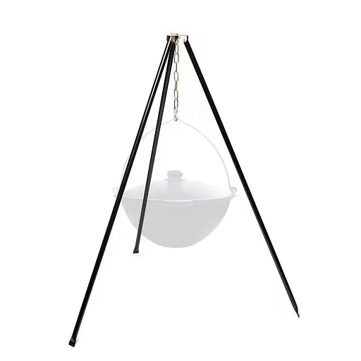 Тринога сталева туристична похідна розбірна в чохлі для підвішування казана з гачком (1 м), РКС-Пром 87695 - фото 1