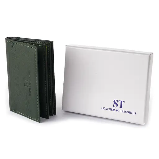Женский кожаный кошелек-визитница ST Leather 10х6.5х1 см acs0015961 - фото 7