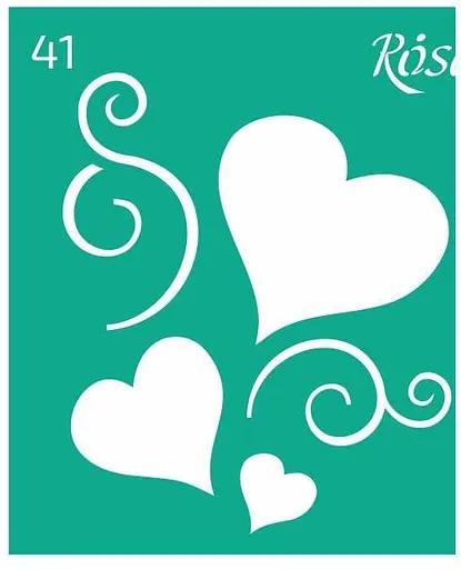 Трафарет багаторазовий самоклеючий №41 9×10см Love Rosa Talent