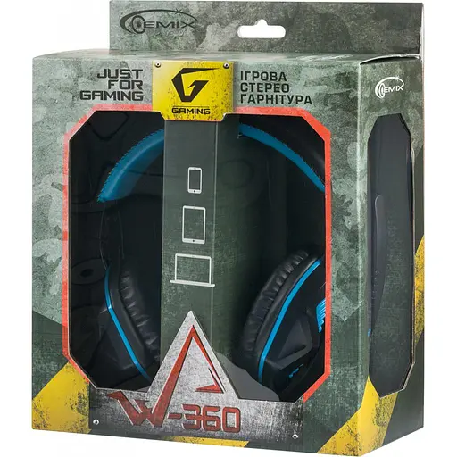 Наушники Gemix W-360 black-blue - фото 10