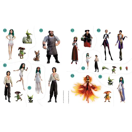 Книжка з наліпками "Неймовірні пригоди Мавки" 1026006 кольорові ілюстрації - фото 2