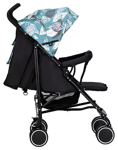 Коляска для ребенка прогулочная FreeON Simple, black - green [CD] - фото 3