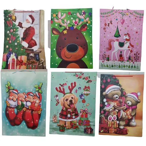 Пакет новорічний паперовий XXL, 51x72x18 см, 2 шт. в упаковці, R33034