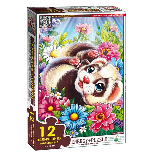 Дитяча гра-пазл "Кумедне Тхореня" Енергія Плюс 188373, 12 елементів - фото 1