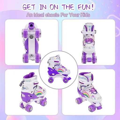 Роликові ковзани LOKJIJI для дітей розмір Л - фото 5