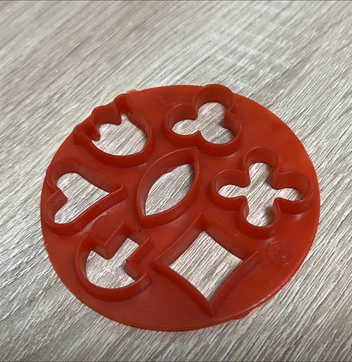 Форма пластикова вирубка висічка для печива з набором фігур Червоний 88170 - фото 2