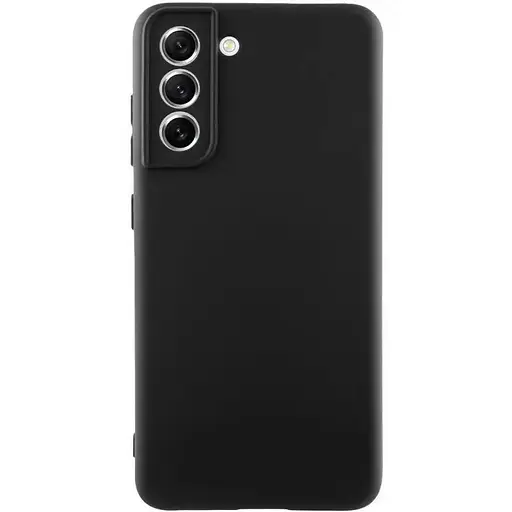 Чехол TPU Getman Liquid Silk Full Camera для Samsung Galaxy S21 Черный/Black