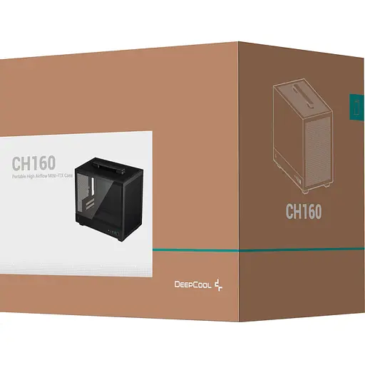 Корпус DeepCool CH160 Black (R-CH160-BKNGI0-G-1) [146746] - фото 12