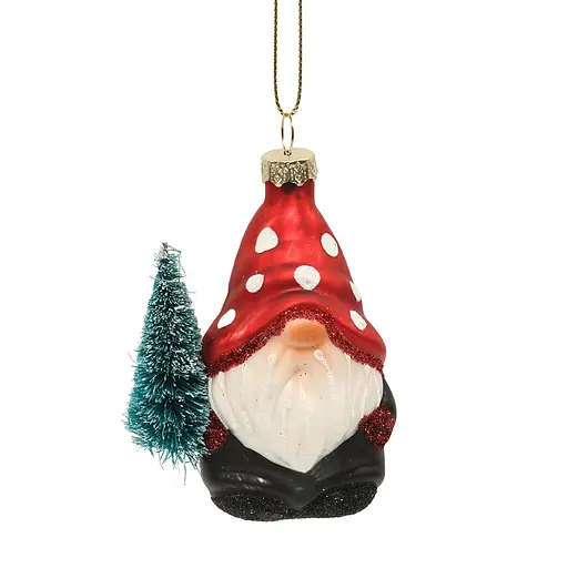 Елочное украшение "Гном с елкой" 5*4*8,8 см, YQ1406844