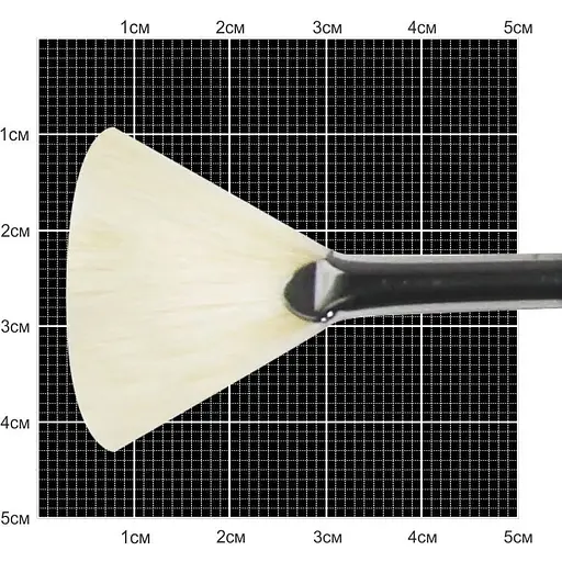 Кисть щетина веерная 6007 № 4 длинная ручка Kolos [CD]