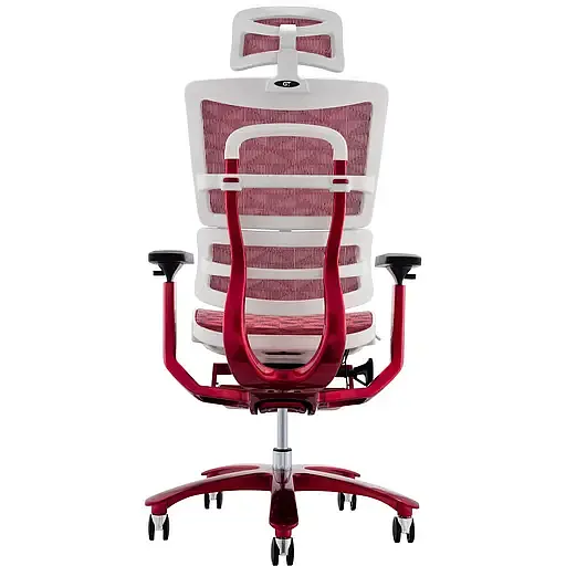 Офисное кресло GT Racer X-815L, красно-белое (X-815L White/Red (W-52)) - фото 6