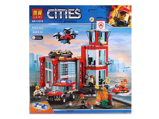Конструктор Пожежа на станції, 11215, 533 деталі