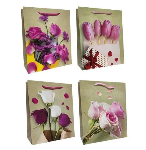 Набор подарочных пакетов Нежный цвет, 32x45x10 см, BL2402-55