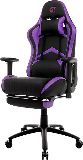 Геймерское кресло GT Racer черное с фиолетовым (X-2534-F Black/Violet) - фото 3