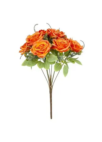 Букет троянд, 9 бутонів, помаранчевий, 40 см (9207-016) Elisey   - фото 2