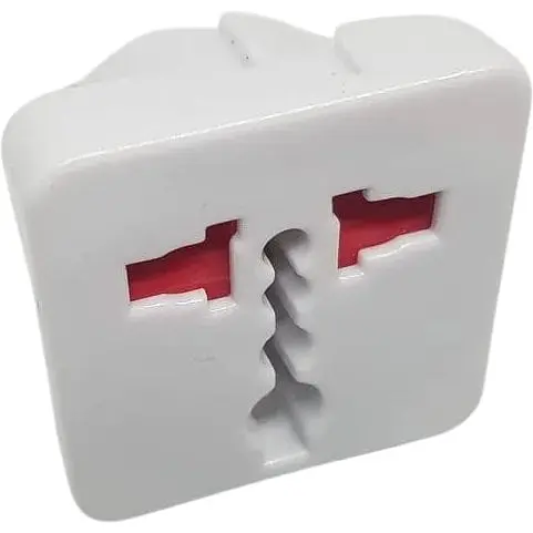 Адаптер 2E 4you мережевий з англійської американської вилки на нашу розетку