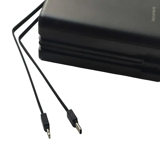 Портативное зарядное устройство Power Bank Borofone DBT35A 40000 mAh с быстрой зарядкой и фонарем кабель Type-C 22.5 Вт Черный - фото 7