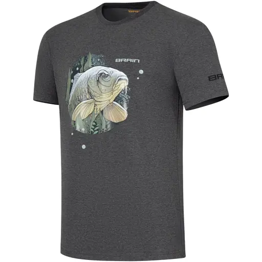 Футболка Brain GrumpyCarp XXL Dark grey melange - фото 2