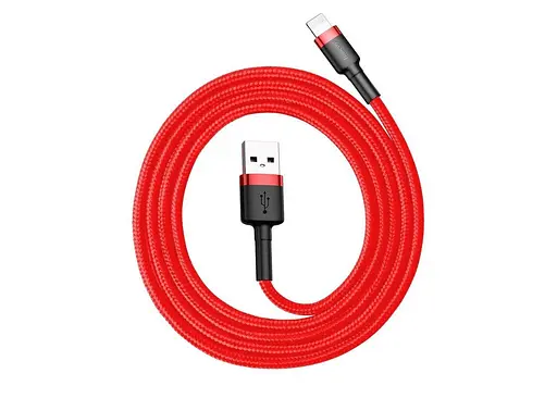 Кабель Baseus Cafule Cable USB For Lightning 1.5A 2m Red+Red - фото 5