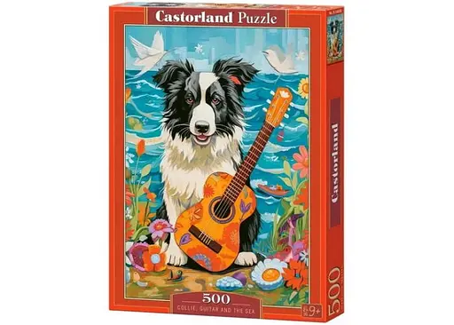 Пазл Castorland puzzle Коллі, гітара та море, 500 ел. (B-54008)