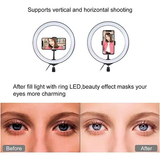 Кільцева USB LED лампа Puluz PU397 10.2" - фото 3