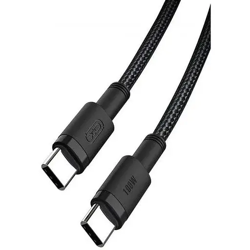 Кабель XO NB-Q199 type-c to type-c 100W USB Cable 1.5 м Черный - фото 1