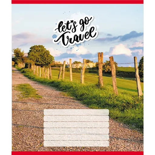 Тетрадь ученическая "Село" Leader 012-500342K-4 в клеточку, 12 листов - фото 1