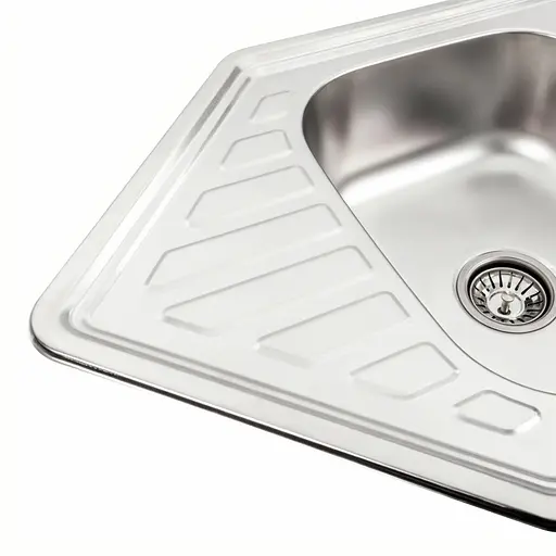 Кухонная мойка из нержавеющей стали Platinum 9550D (большая и малая чаша) сатин (0,8/180 мм), Satin - фото 4