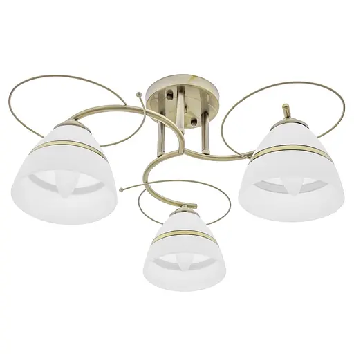 Люстра стельова Brille в спальню E27 60W BZ (LK-586C/3)