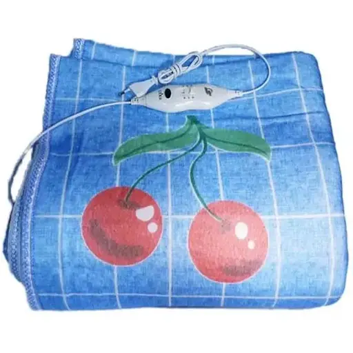 Електропростирадло з підігрівом Domotec з поліестеру автовідключення 150*160 см Вишня 124 Вт - фото 1