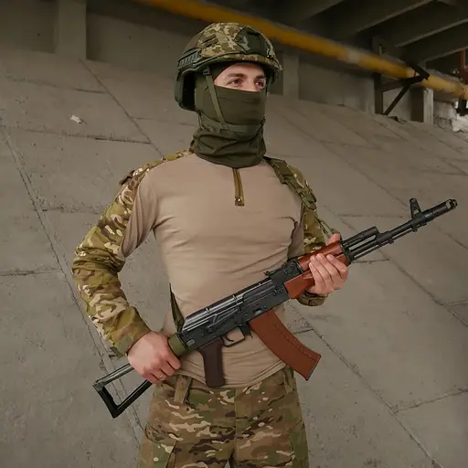 Ремінь Kiborg 3-точковий поліамідний для АК РПК Olive (1000-k8034) - фото 8